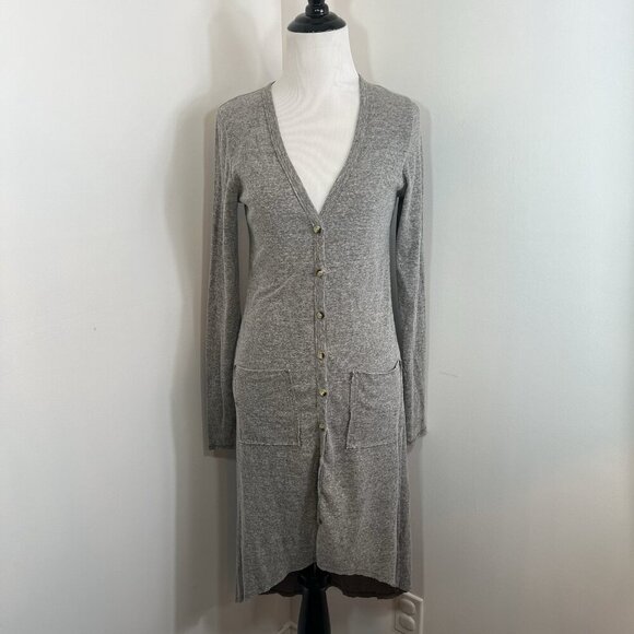 Wishlist Sweaters - Wishlist cardigan Long Ribbed Sweater Size S High Low Minimalist Lagenlook